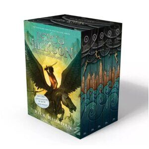 Percy Jackson and the Olympians Book Paperback Boxed Set with poster - NO Book 3